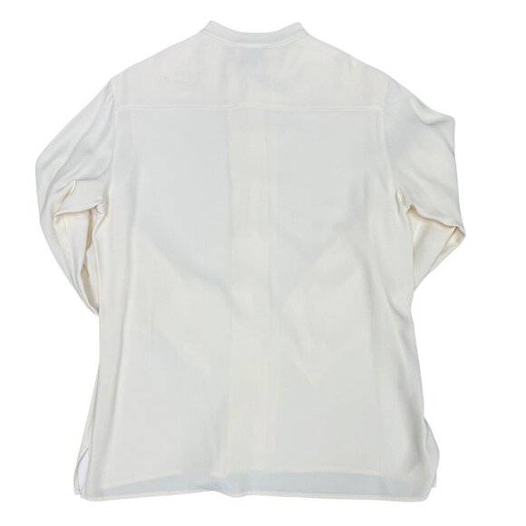 VTG Women's RENA ROWAN Asian-Style Button-Down Cream Shirt- Size 12 - Picture 3 of 11